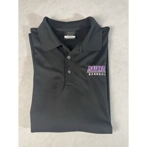 Nike Men's Large Black Dri-FIT Polo – Mount Union Raiders Baseball Embroidered